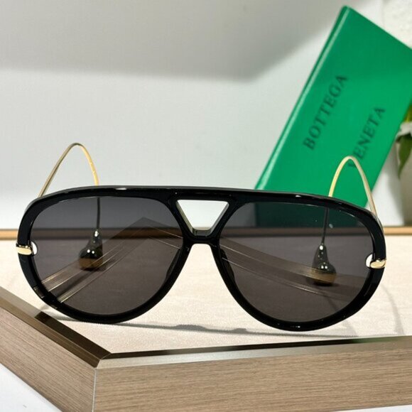 Bitters Venetia Gold Aviator Sunglasses with Slim Temples main image 5
